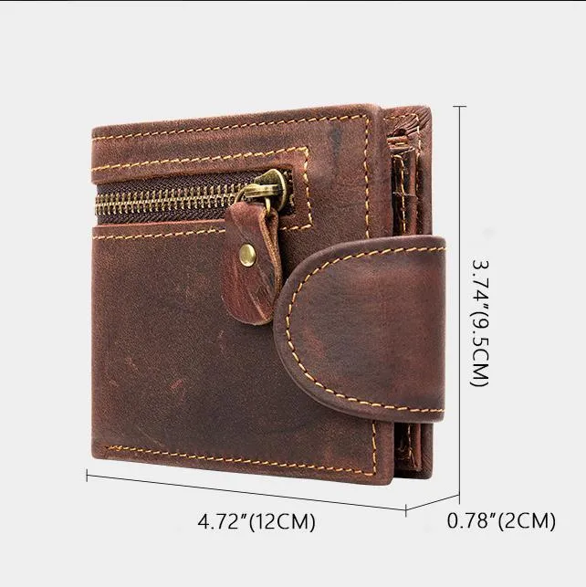 Men's Retro Casual Leather Bifold Wallet