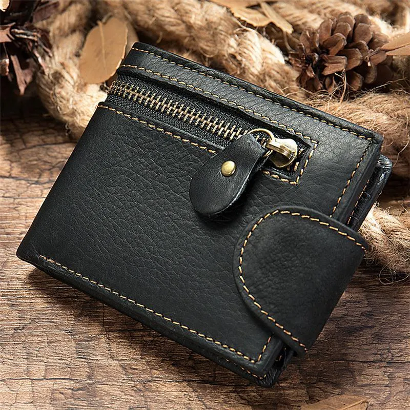 Men's Retro Casual Leather Bifold Wallet