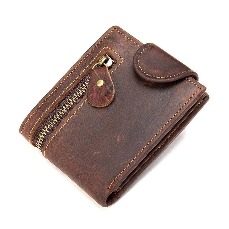 Men's Retro Casual Leather Bifold Wallet