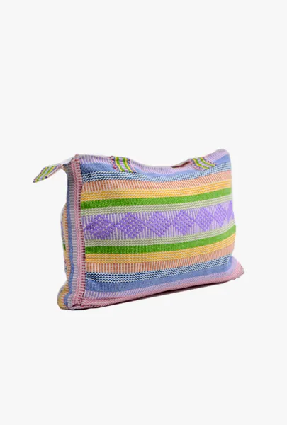 Mexican "Rainbow Destiny" Hippy Multicolor Handbag Pinzon Boho Woven Bag