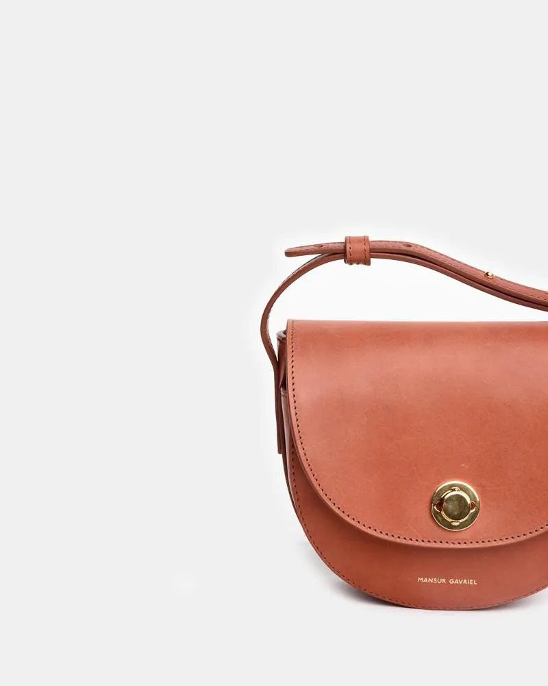 Mini Saddle Bag in Brandy