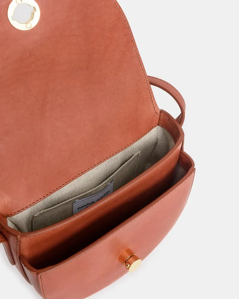 Mini Saddle Bag in Brandy