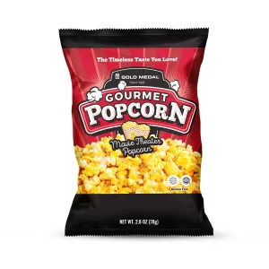 Movie Theater Style Popcorn  -  (15) Large 2.8 oz bags