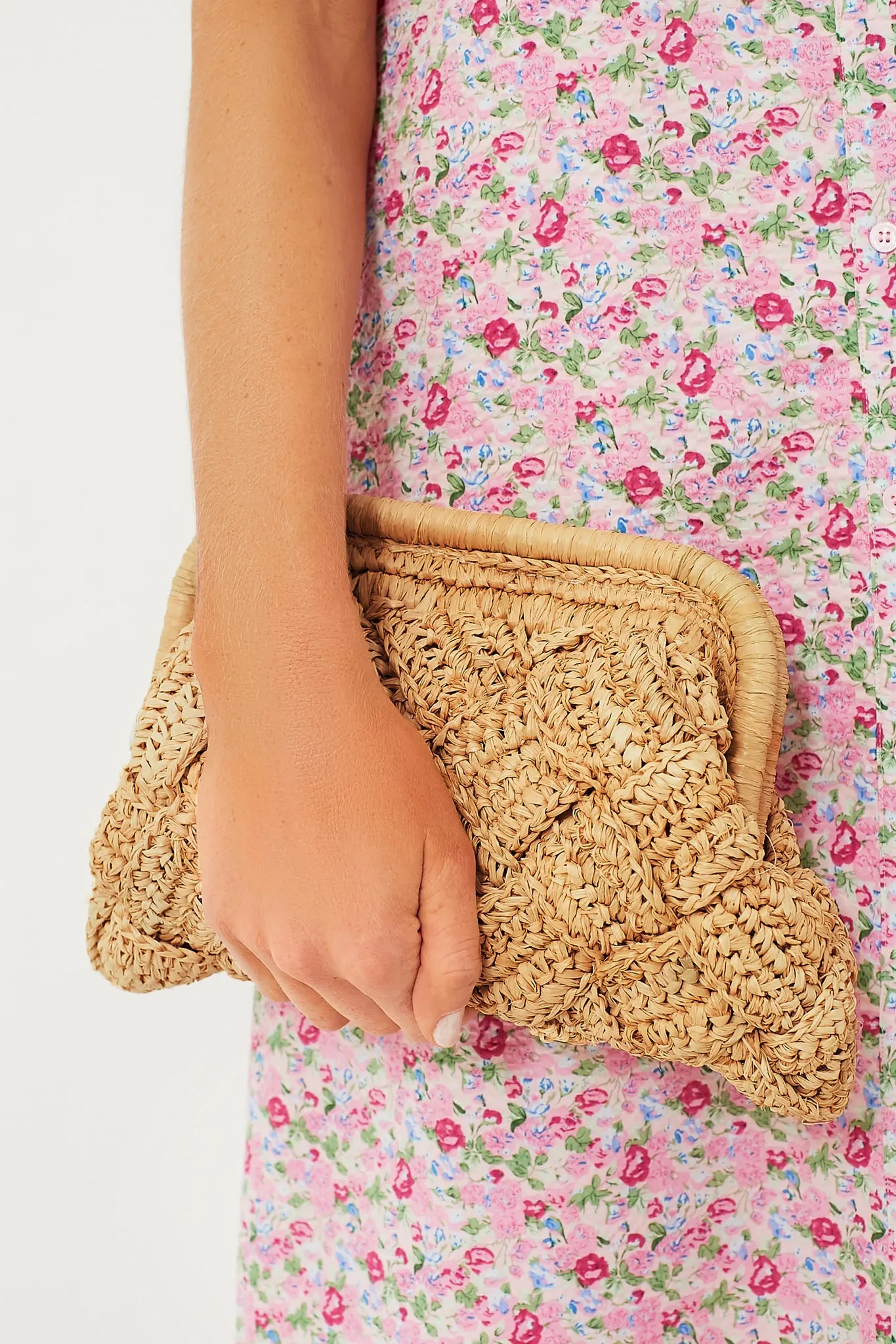 Natural Gigi Framed Clutch