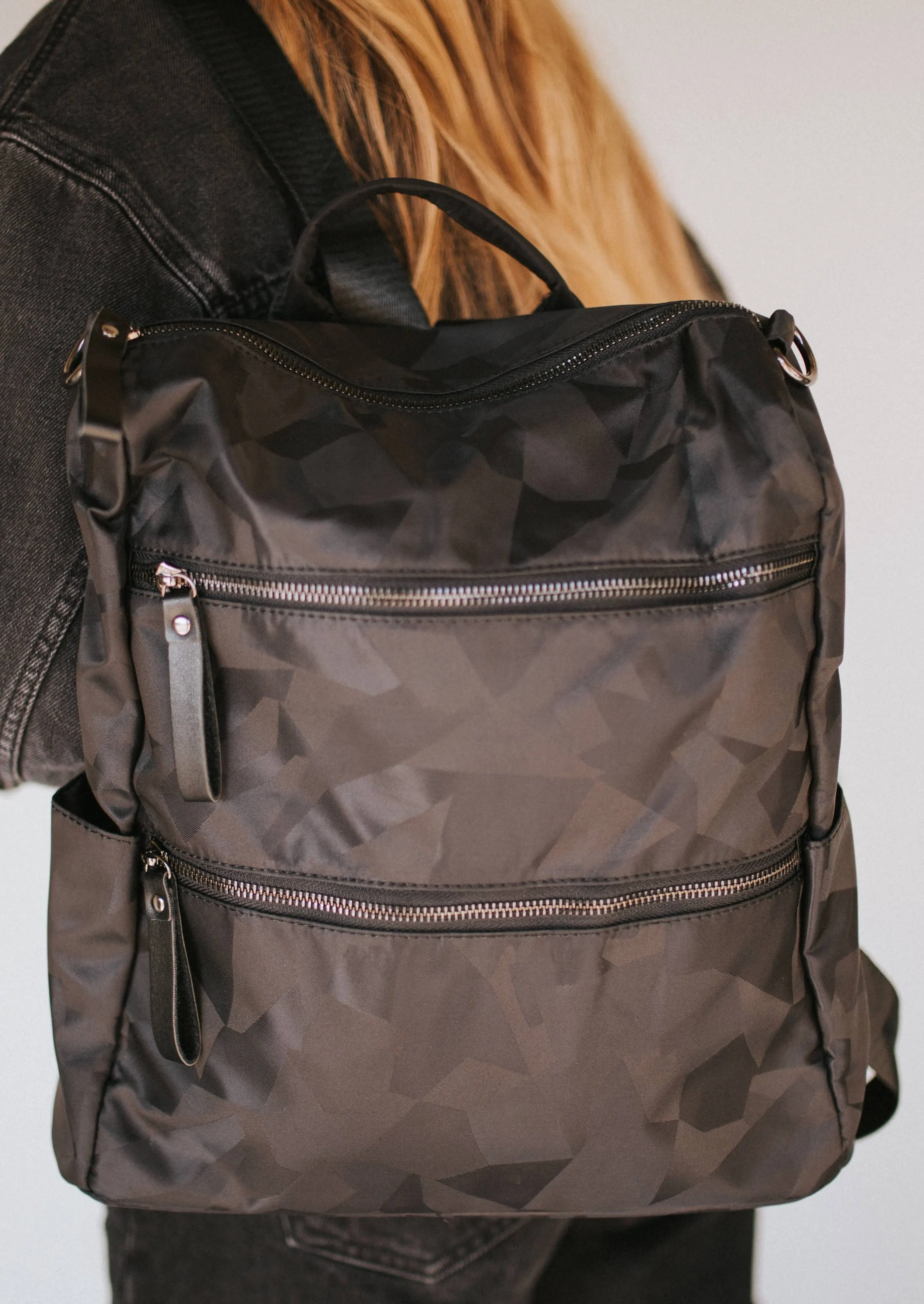 Nori Nylon Backpack Tote Bag