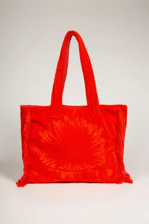 Orange | Terry Tote Beach Bag