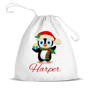 Penguin Premium Drawstring Bag