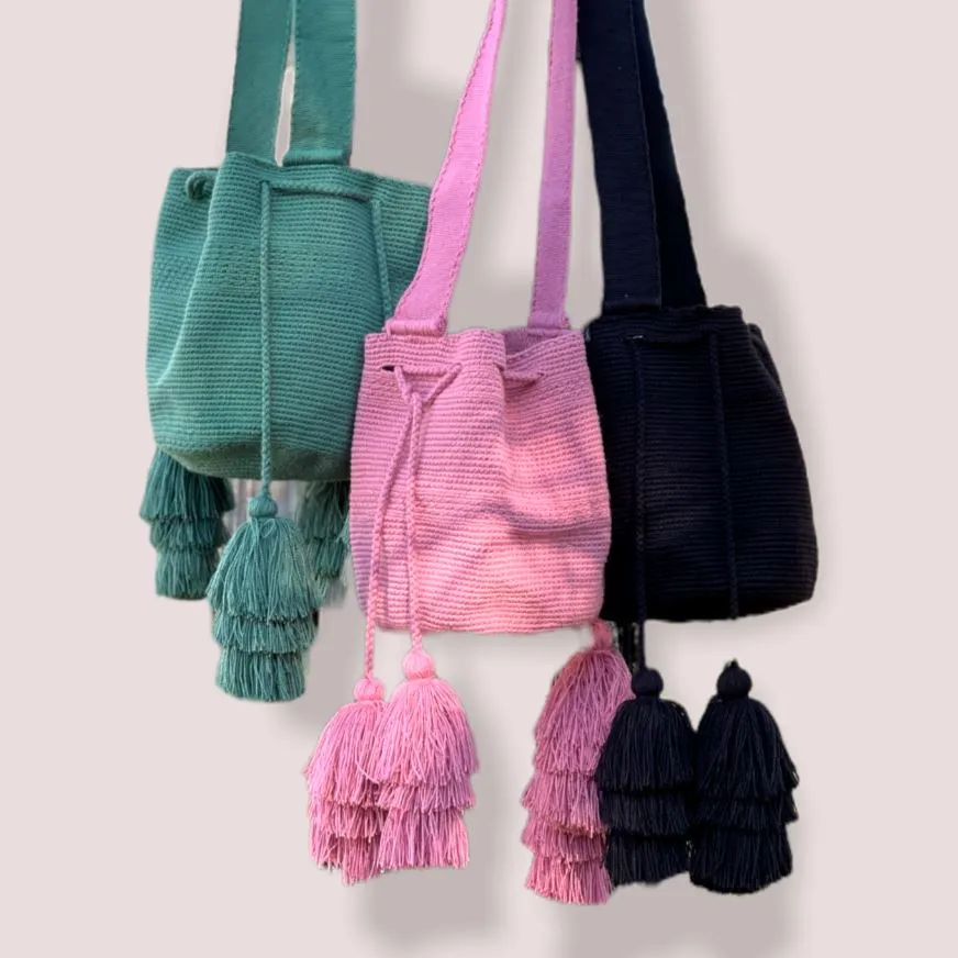 Pretty Tassel Bags | Earth Tones Crossbody Purses - M