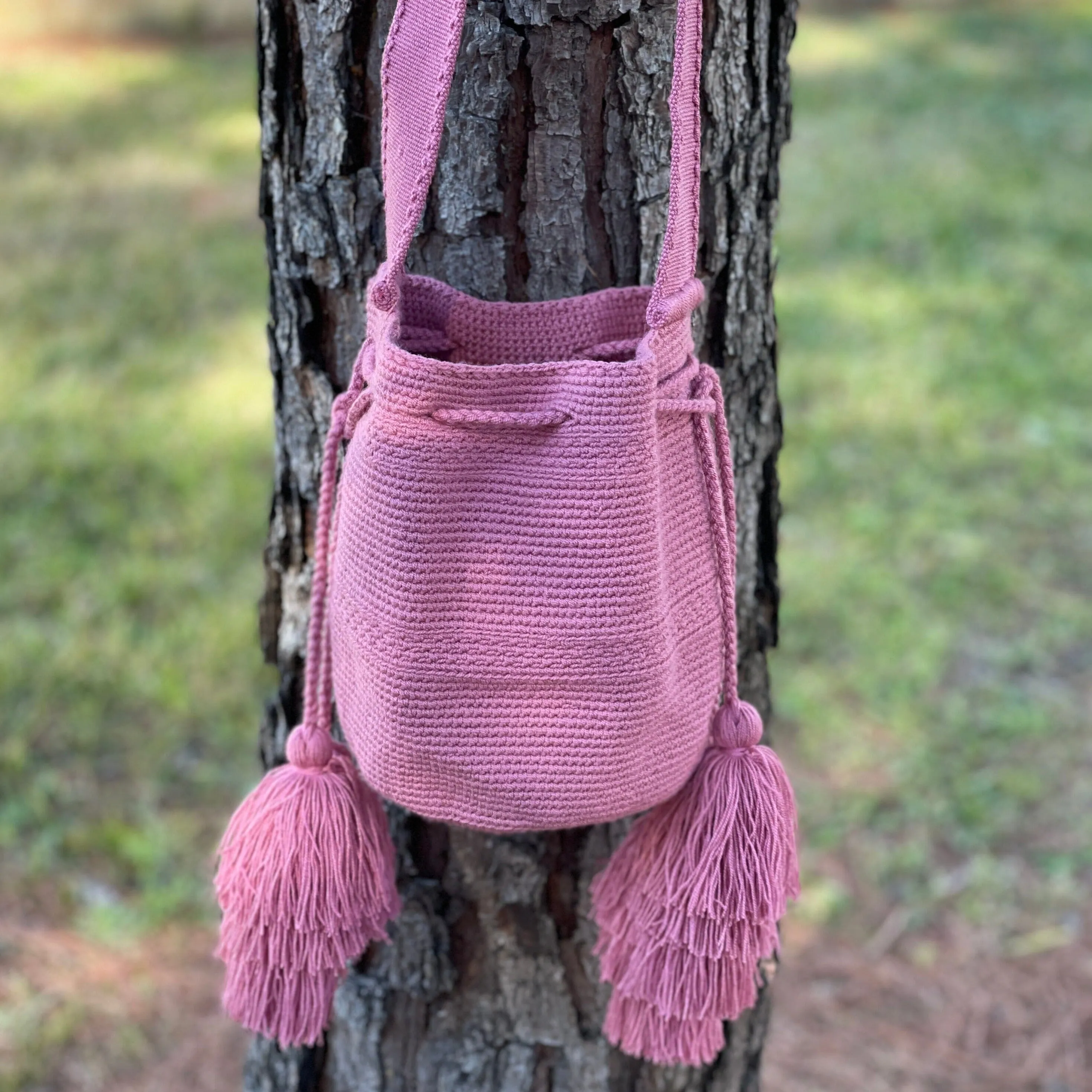 Pretty Tassel Bags | Earth Tones Crossbody Purses - M