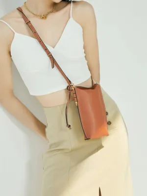 Retro Style Crossbody Bag With Adjustable Shoulder Straps