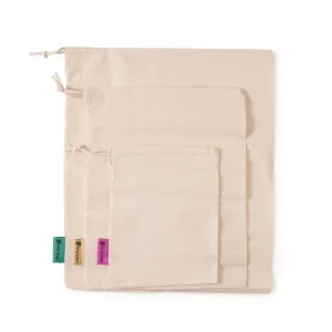 Reusable Produce Bags - Organic Cotton - Set of 3