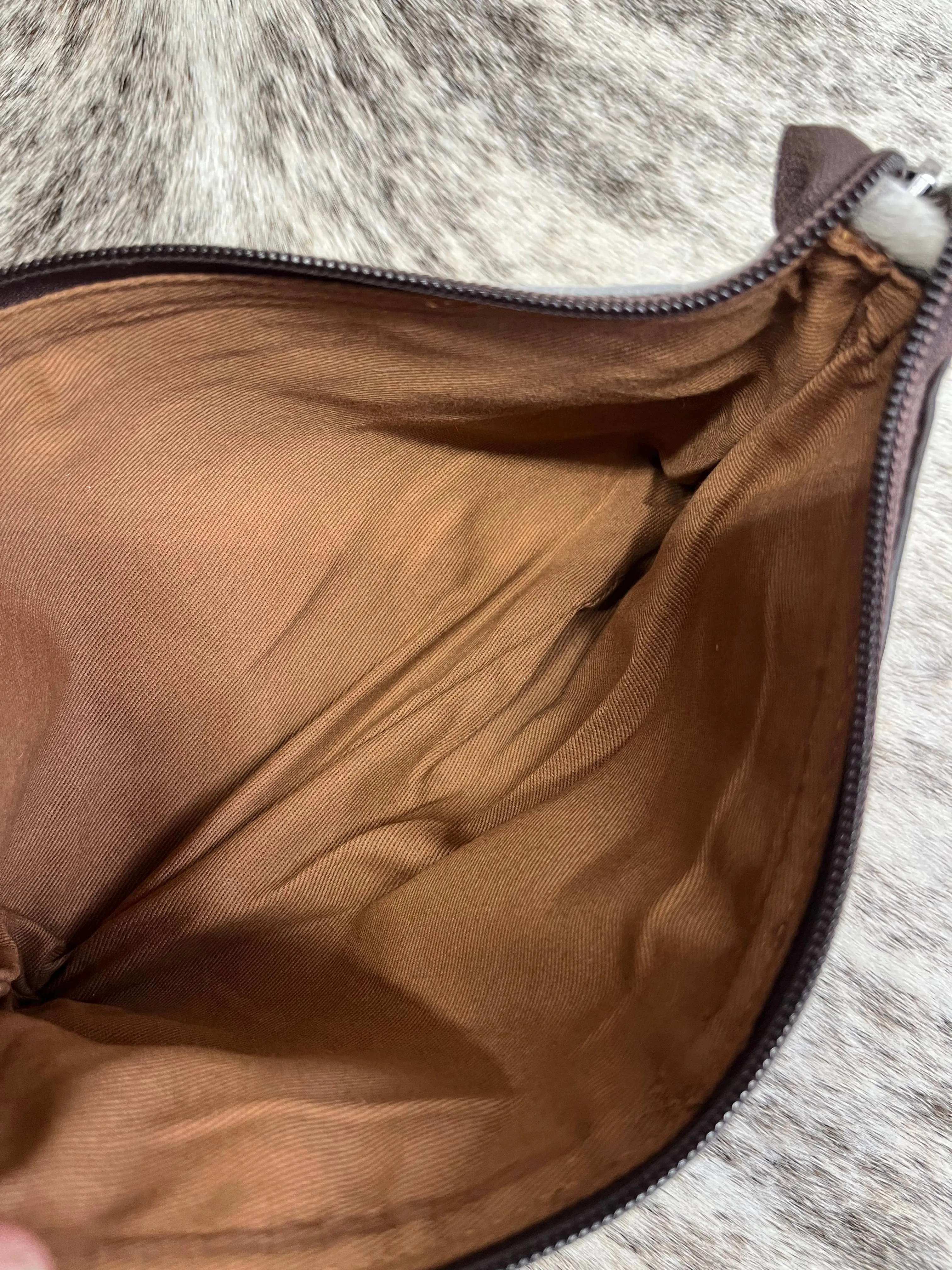 Saddle Cloth & Cowhide Crossbody