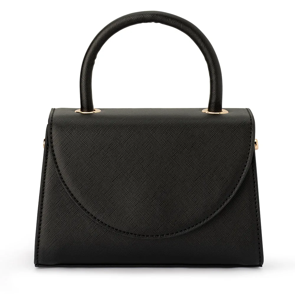 Sasha Top Handle Bag in Black