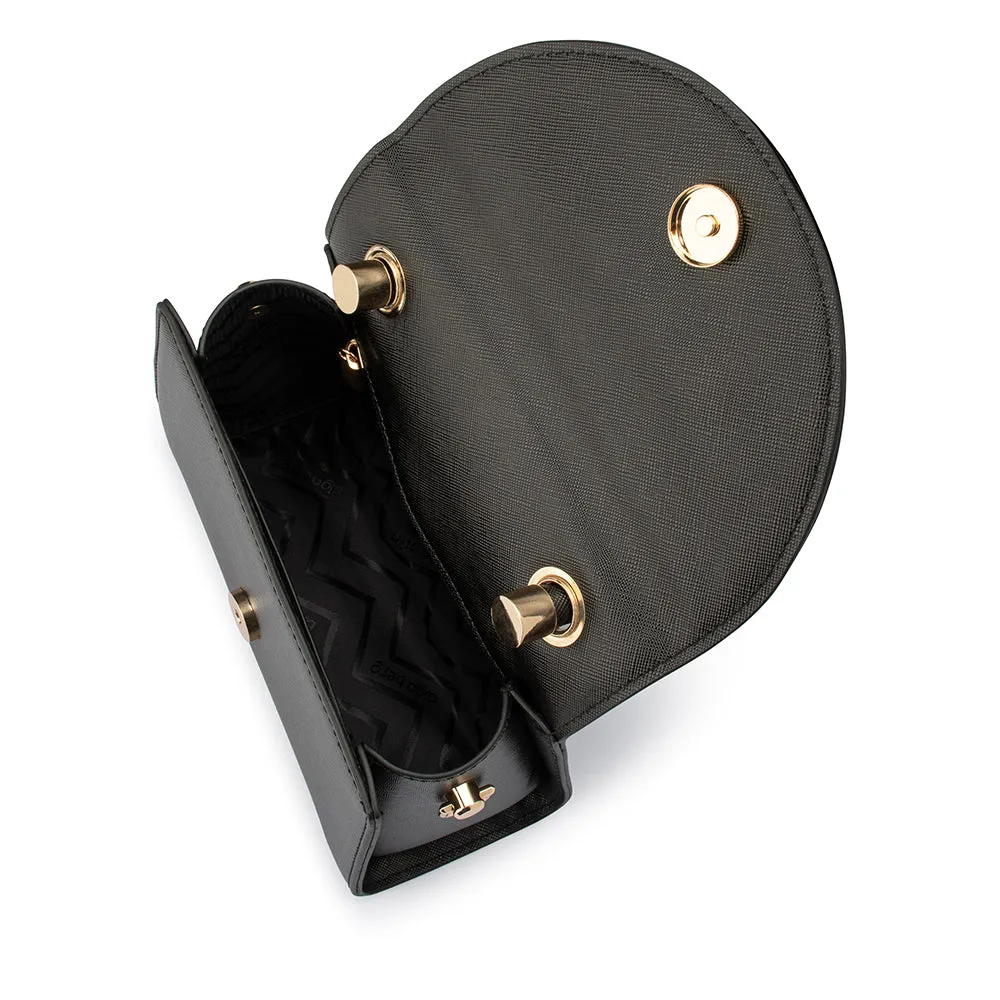 Sasha Top Handle Bag in Black