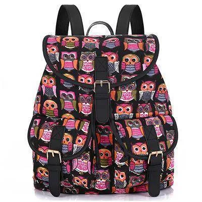 School Bag Bohemian Vintage Women Backpack Drawstring Printing Canvas Bagpack Sac a Dos Femme Rucksack Female