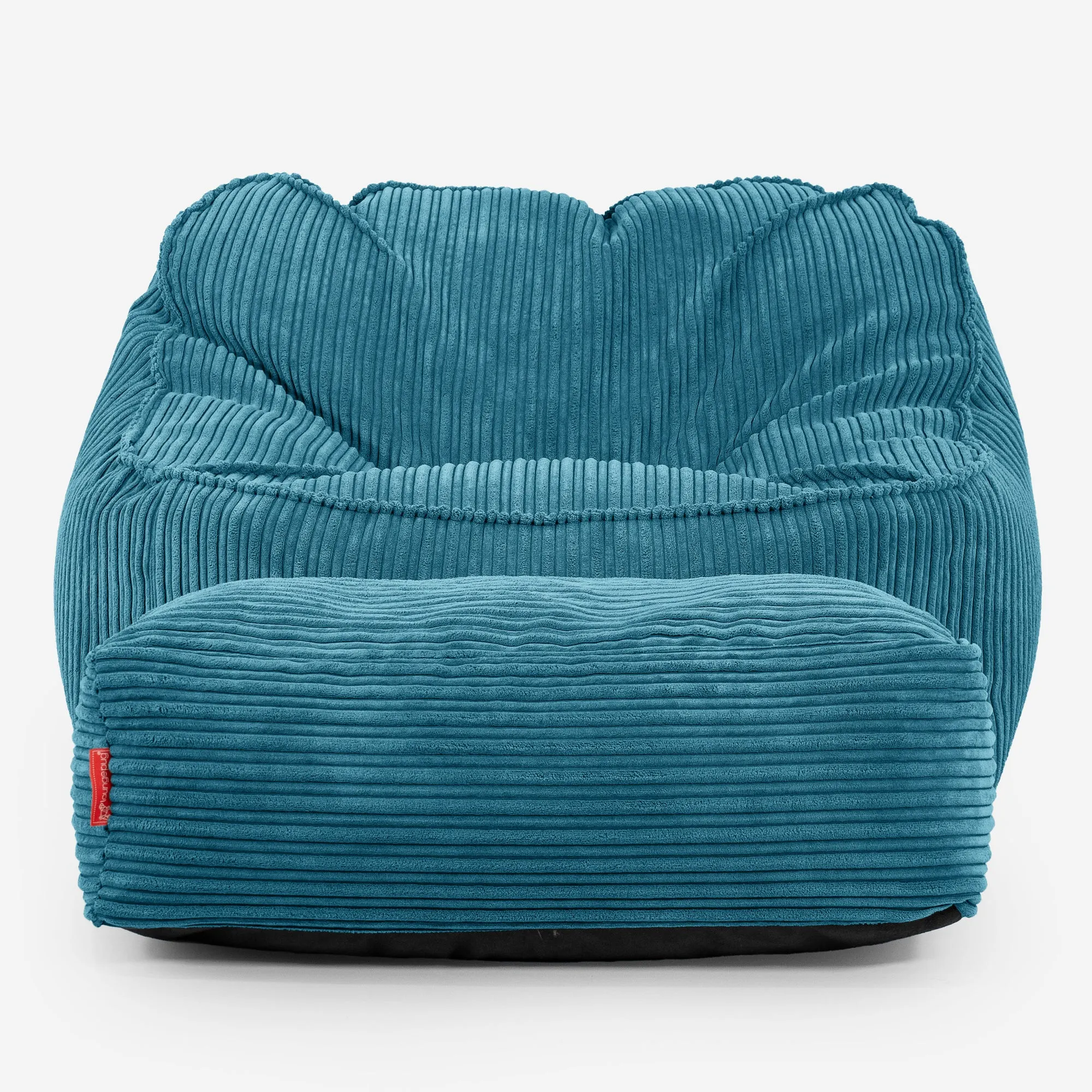 Sloucher Bean Bag Chair - Cord Aegean Blue