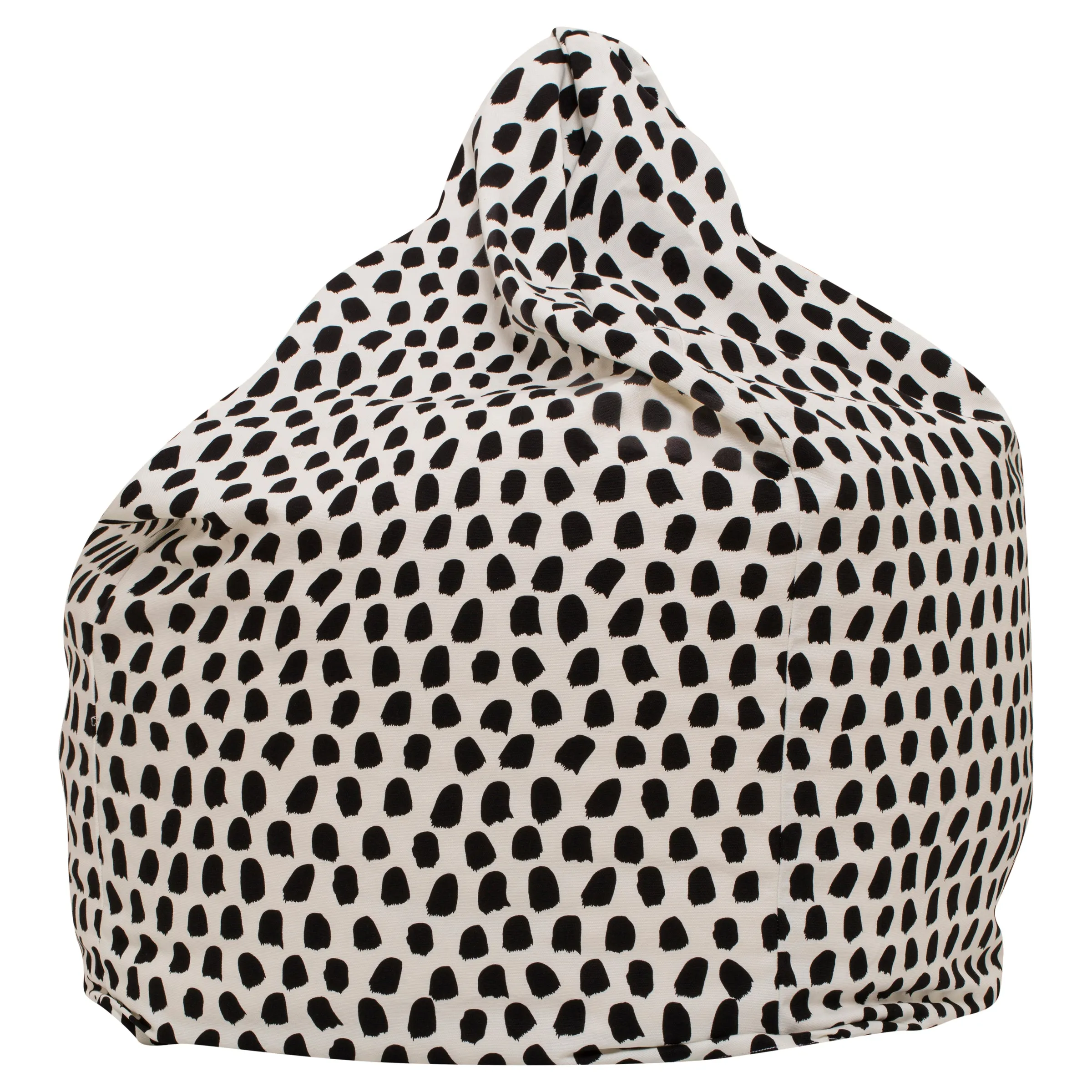 Splotches Bean Bag - Black & White