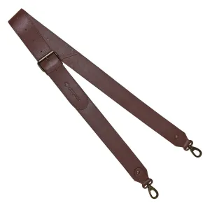 Standard Width Plain Brown Leather Strap by Pampeano