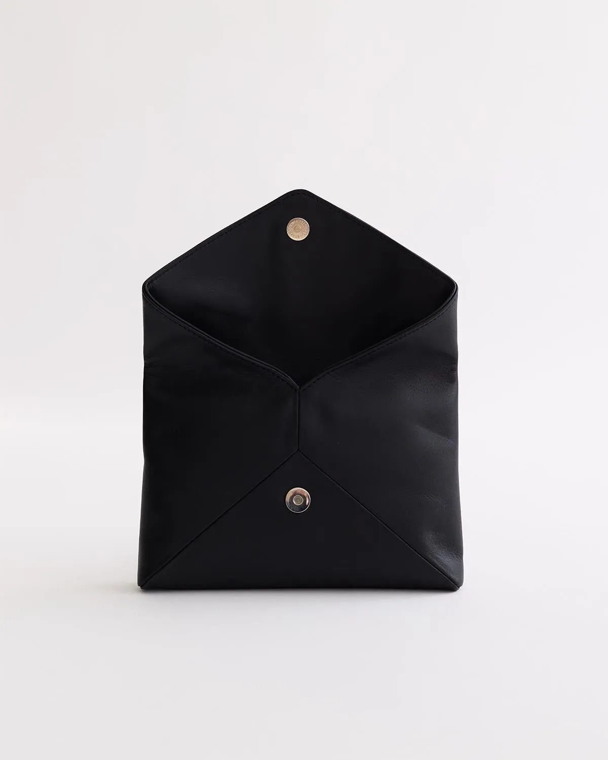 Stella Envelope Clutch: Black