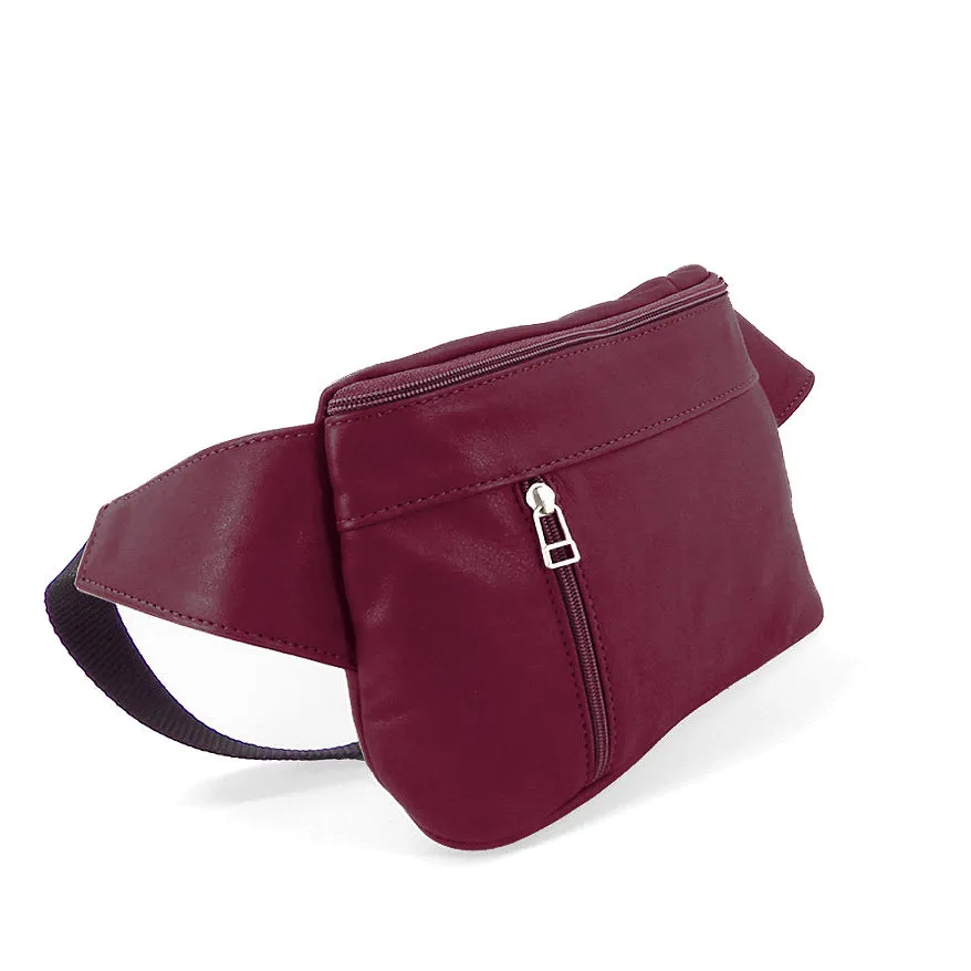 Sven multi-compartment leather fanny pack