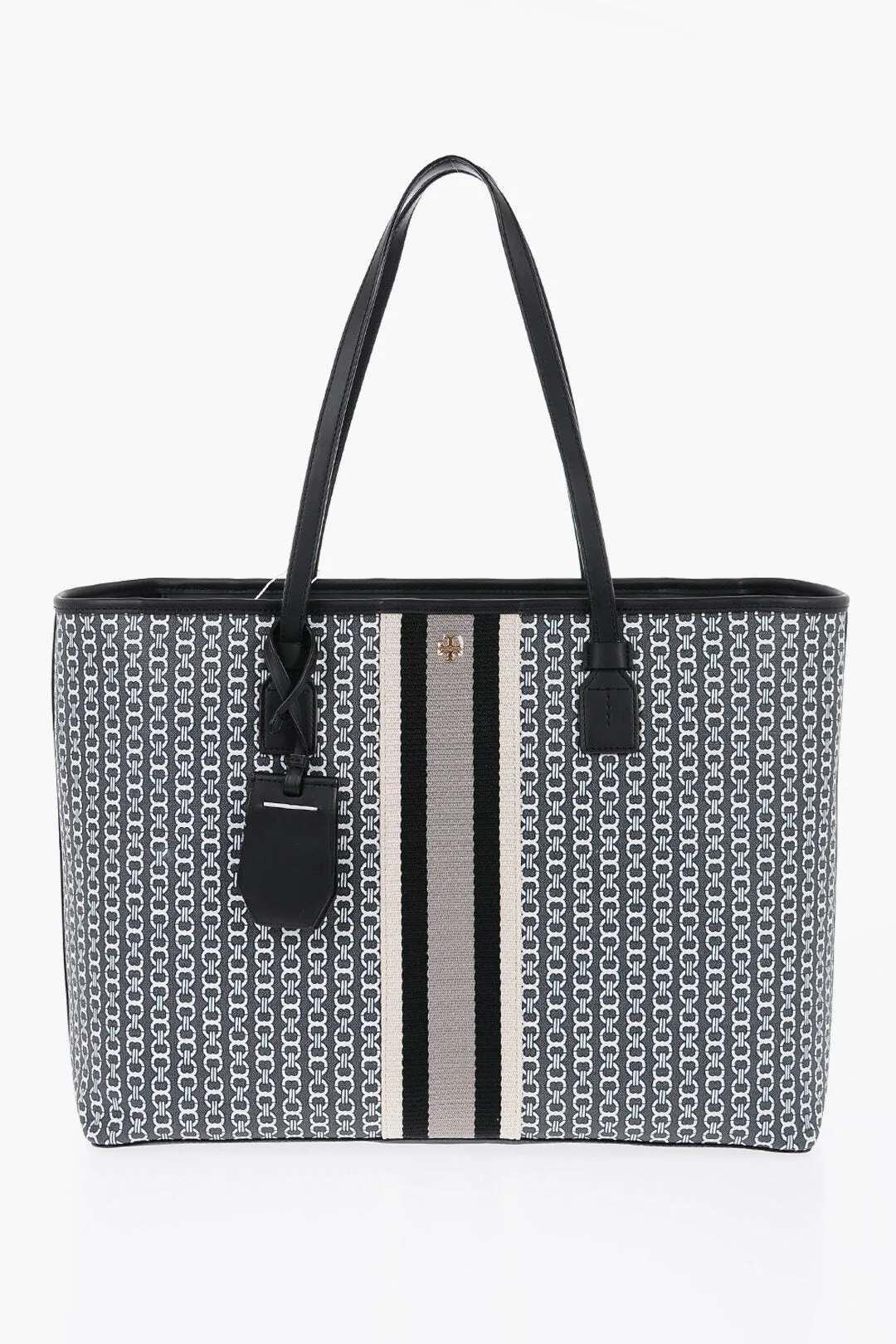 Tory Burch Printed Leather GEMINI LINK Tote Bag