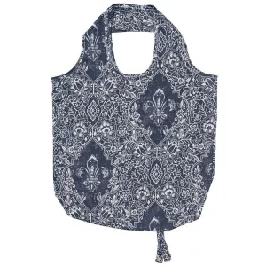 Ulster Weavers Reusable Roll-Up Bag - Fleur De Lis (Polyester, Blue)