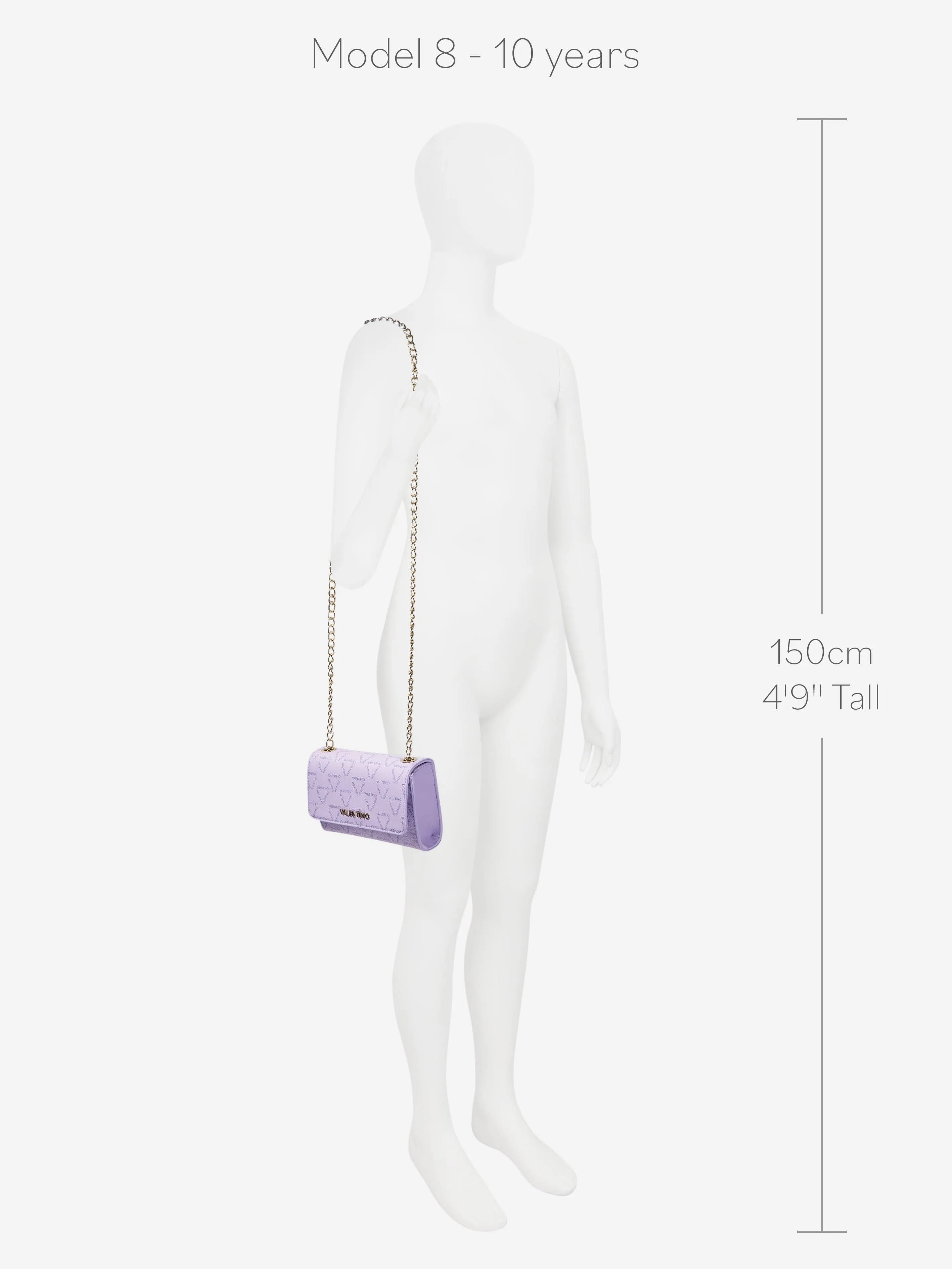 Valentino Girls Pretty Satchel Bag in Lilac