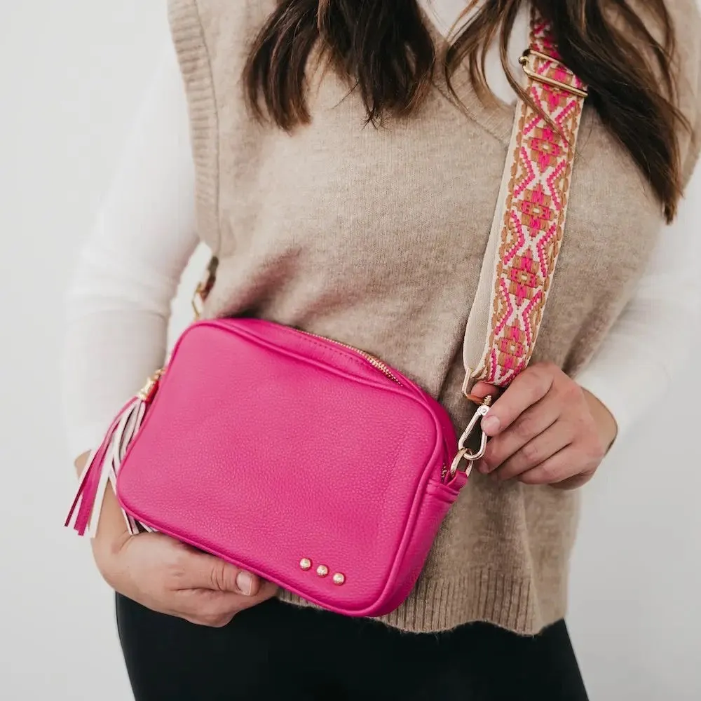 Willow Camera Crossbody Bag- Pink