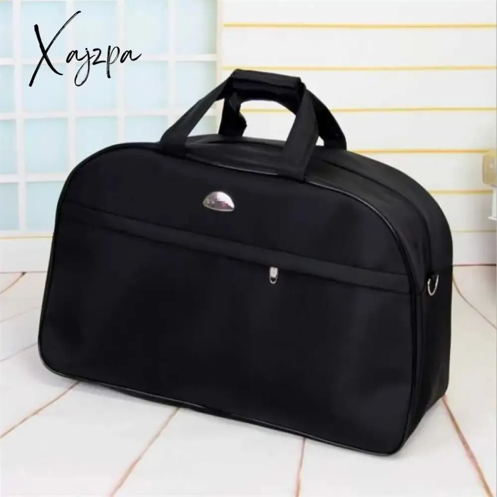 Xajzpa - Big Capacity Women Travel Bags Men Luggage Travel Duffel Bags Nylon Waterproof Daily Travel Handbag Female Flower Print HandBag